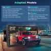 Radio for Jeep Wrangler JK 2007-2016 Compass Grand Dodge Ram Car Stereo with Wireless Carplay HiFi 10.1inch 1080P HD Touchscreen Android Auto Bluetooth GPS 28UIs FM/RDS SWC Backup Camera view 3