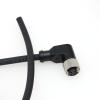 DRRI Industrial Sensor Cable M12 4-Pin Female A-Code Aviation Connector Right Angel to Open end Electrical Shielded Overmolded Cable view 2