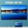 USB Hub Type-C to HDMI VGA Gigabit Ethernet 2 USB USB C SD Card Reader 7-in-1 Docking Hub for Notebooks with Type-C Interface Silver view 3
