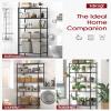 Sakugi Storage Shelves - 5 Tier Shelf Organizer, Heavy Duty Garage Shelving Unit with Leveling Feet, Stable Metal Shelves Organizer for Pantry, Kitchen and Closet, 33.0" W x 12.6" D x 72.0" H, Black view 4