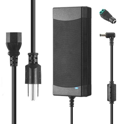 12V 10A Power Supply 120W 100V~240V AC to DC Adapter Converter Transformer,12 Volt 10 Amp Power Supply Adapter with 5.5mm x 2.5mm&2.1mm DC Output Jack for 12V Printe LED Strip Light CCTV Camera