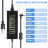 12V 10A Power Supply 120W 100V~240V AC to DC Adapter Converter Transformer,12 Volt 10 Amp Power Supply Adapter with 5.5mm x 2.5mm&2.1mm DC Output Jack for 12V Printe LED Strip Light CCTV Camera view 3