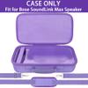 for Bose SoundLink Max Portable Speaker Hard Protective Case, Portable Travel Case Replacement with Shoulder Strap and Handle (Purple Case) - co2CREA view 2