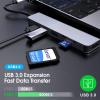 6 in 1 USB C Hub USB Docking Station with 4K HDMI 2 USB 3.0 SD Slot TF Slot Type C PD Port Ultra Slim Aluminum Portable Data Hub view 4