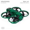 WRAPGRADE Skin Stickers Compatible with DJI Avata 2 (Emerald Skull) view 4
