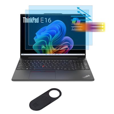 2-Pack Screen Protector for Lenovo ThinkPad E16 T16 P16 P16s P16V L16 16P / ThinkPad P1 Gen 8/7 & ThinkBook 16 G9 /Yoga Pro 7i 16 /IdeaPad Slim 5a Gen 11 16" laptop Anti-Blue Light Anti-Glare Filter