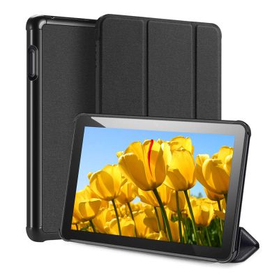Case Compatible with All-New Kindle Fire HD 8 Tablet and Fire HD 8 Plus Tablet (10th Generation 2020 Release) Slim Folding Stand Cover with Auto Wake/Sleep Black