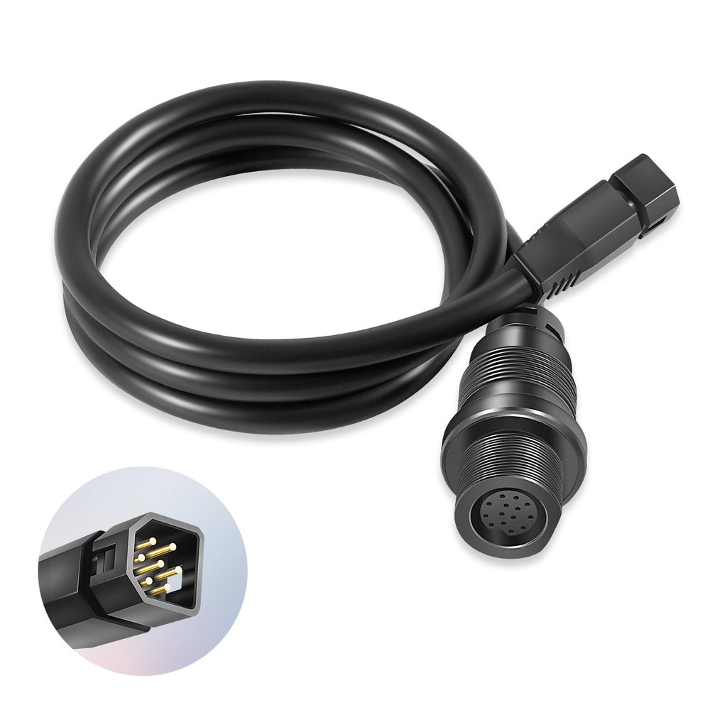 usvehj 1852088 MKR-MI-1 Adapter Cable fit for Humminbird Helix 15 12 10 9 8 Fish Finders, Replace for Helix Built-in MEGA Down Imaging Adapter Cable, 30-Inch