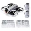 WRAPGRADE Skin Stickers Compatible with DJI Avata 2 (Airforce Silver) view 1