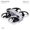 WRAPGRADE Skin Stickers Compatible with DJI Avata 2 (Airforce Silver) view 4