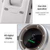 Fay Bless Foldable Handheld Fan, 5000mAh Mini Turbo Fan, 5 Speed Adjustable Personal Small Pocket Fan, Type C, Digital Display (White) view 4