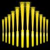 NUDALA 24 Pack Yellow Light Up Fiber Optic Stick Glow Wands Bulk with 3 Flashing Models for Easter July 4th Party Favors Birthday Wedding Bachelorette Concerts Clubs view 1