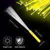 NUDALA 24 Pack Yellow Light Up Fiber Optic Stick Glow Wands Bulk with 3 Flashing Models for Easter July 4th Party Favors Birthday Wedding Bachelorette Concerts Clubs view 2
