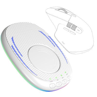 VIRGA CARE Undetectable Mouse Jiggler,Ultra-Thin & Silent Mouse Mover with Timer,Driver-Free Mouse Wiggler Device with ON/Off Switch,Breathing Light to Keeping The Computer Active