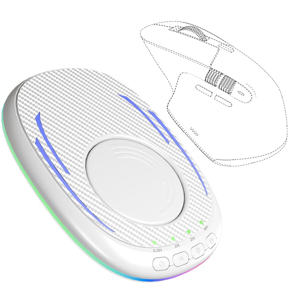 VIRGA CARE Undetectable Mouse Jiggler,Ultra-Thin & Silent Mouse Mover with Timer,Driver-Free Mouse Wiggler Device with ON/Off Switch,Breathing Light to Keeping The Computer Active