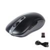 Wireless Mouse Bluetooth & 2.4G Dual Mode Rechargeable Optical Wireless Computer Mice with USB Receiver, 3 Adjustable DPI Portable Ergonomic Cordless Bluetooth Mouse for Laptop PC iPad Mac OS, Black view 1