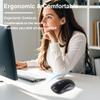 Wireless Mouse Bluetooth & 2.4G Dual Mode Rechargeable Optical Wireless Computer Mice with USB Receiver, 3 Adjustable DPI Portable Ergonomic Cordless Bluetooth Mouse for Laptop PC iPad Mac OS, Black view 4