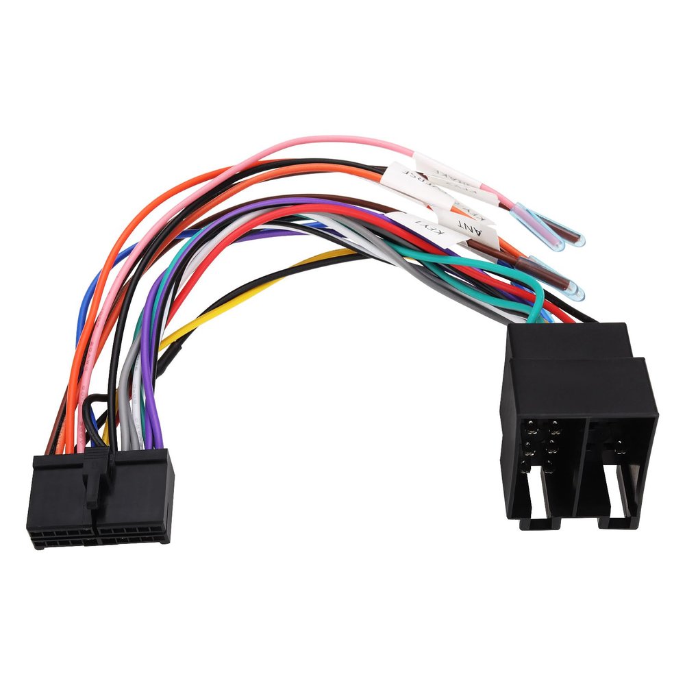 Be In Your Mind 1PC 20Pin to ISO Harness Adapter 20P ISO Car Stereo Adapter Replacement Compatible with DIN Screen Car Radio Harness Connector Adapters 21.5cm