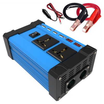 300W Power Inverter Modified Wave 12V DC to 110V/220V AC with LCD Display & 2 AC Outlets, for RV Truck Boat(Color:220V)