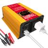 RIEJIN 500W Power Inverter DC 12V to 110V/220V AC Car Charger Converter with 4.8A Dual USB Ports & Digital Display(Color:110V) view 1