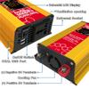 RIEJIN 500W Power Inverter DC 12V to 110V/220V AC Car Charger Converter with 4.8A Dual USB Ports & Digital Display(Color:110V) view 3