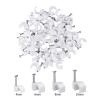 TEMKIN 100PCS Round Cable Wire Clips 4mm 6mm 8mm 10mm Cable Management Electrical Wire Cord Tie Holder Circle Cable Clips(Size:4mm 100pcs) view 3