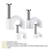 TEMKIN 100PCS Round Cable Wire Clips 4mm 6mm 8mm 10mm Cable Management Electrical Wire Cord Tie Holder Circle Cable Clips(Size:4mm 100pcs) view 4