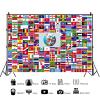 12x8ft World Flag Backdrop Global International Flags Photography Background Country Flags Banner Office School Classroom Wallpaper Decoration Photo Booth Props view 2