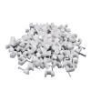 TEMKIN Round Cable Wire Clips 4mm 6mm 8mm 10mm Cable Management Electrical Wire Cord Tie Holder Circle Cable Clips(Size:Round 10mm 100PCS) view 1
