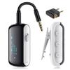 YOCOWOCO Bluetooth Transmitter Receiver for 2 AirPods/Headphones, Flight Bluetooth 5.2 Adapter for Airplane, TV, and Gym with a 3.5mm Audio Jack, Wireless BT Receiver with Mic for Car/Home Stereo view 1