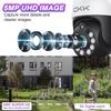 CKK Wireless Security Camera System: 4 Outdoor 5MP PTZ Cameras with 5G/2.4G WiFi,10 CH NVR, 4K Color Night Vision, 2-Way Audio- AI Human Detection,24/7 Surveillance for Total Home Protection (No HDD) view 4