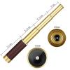 DirectNine Basics Portable Monocular High Power 25X30 Pirate Monocular Professional Vision Monocular Telescope Astronomical Eyepiece Spyglass, Gold view 3