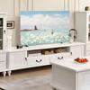 GSGC TV Cover TV Dust Covers 32-80Inch LCD/LED TV /computer Dust Cover Cloth Indoor Art Decor Printing Paintings Desktop/Hanging/Curved Universal Monitor Screen Protectors-Gold-2||80 inch view 3