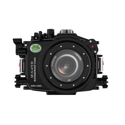 Sea Frogs Underwater Camera Case Compatible with Sony A7C-II for FE 90mm F2.8 Macro G OSS IPX8 40m/130ft Maximum Diving Depth A7C-2 Waterproof Camera Housing for Diving, Surfing, Rowing
