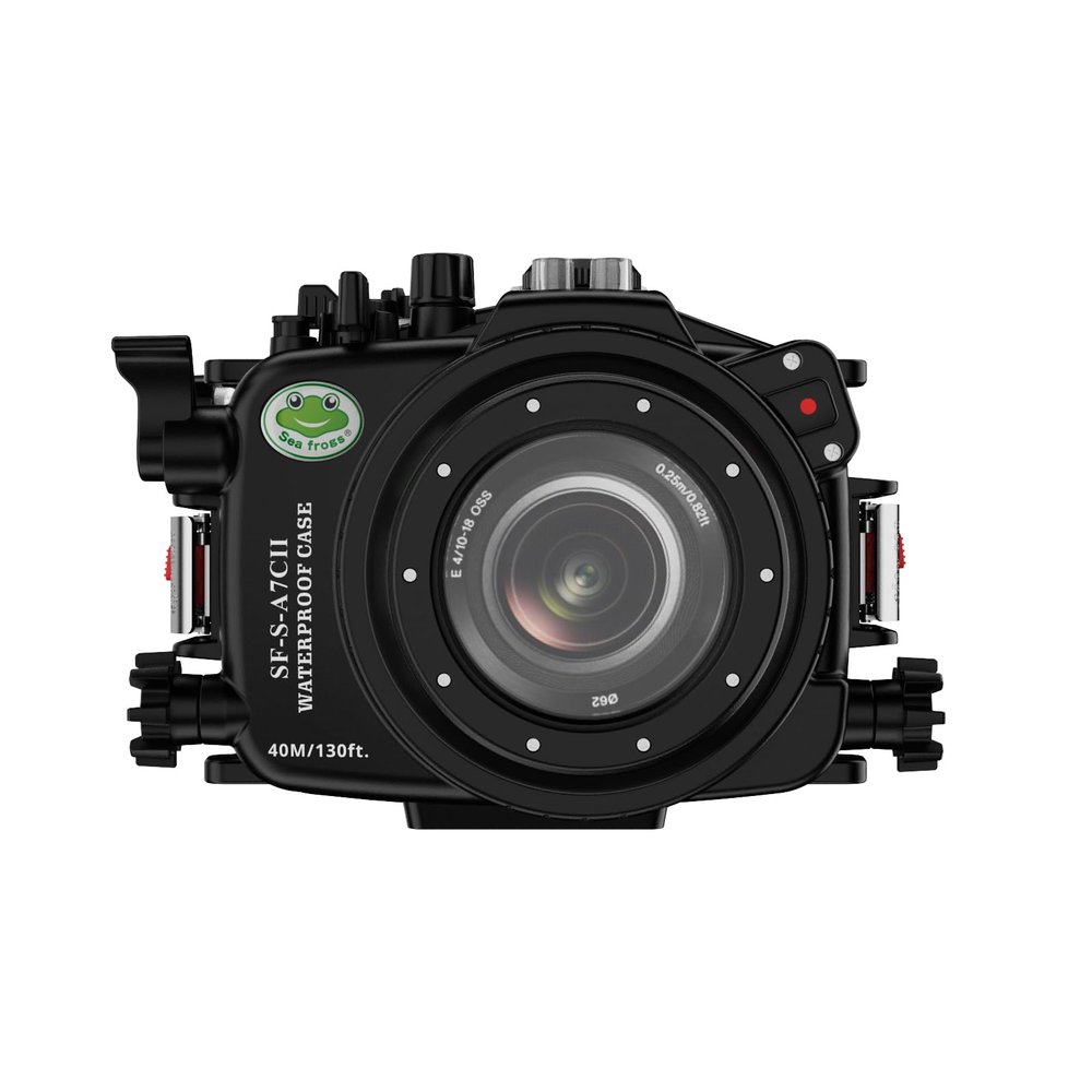 Sea Frogs Underwater Camera Case Compatible with Sony A7C-II for FE 90mm F2.8 Macro G OSS IPX8 40m/130ft Maximum Diving Depth A7C-2 Waterproof Camera Housing for Diving, Surfing, Rowing