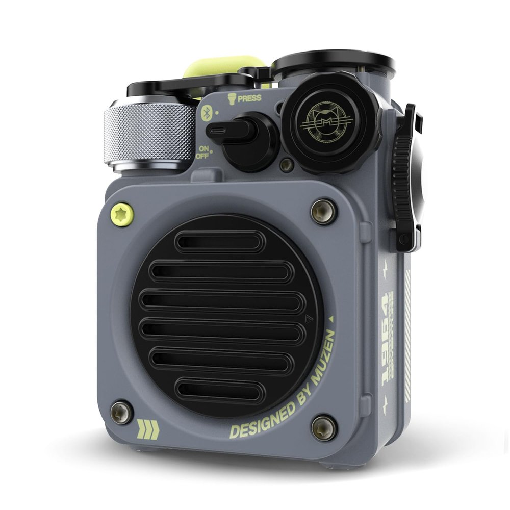 Muzen Mini Bluetooth Speaker, Outdoor Rugged Wireless Portable Speaker for Travel Camping
