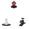 CAMVATE 1/4"-20 Male Thread Screw Mount + 1/4"-20 Thread Screw Connector + 1/4"-20 Ball Head with Bottom Pedestal Mount view 1