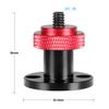 CAMVATE 1/4"-20 Male Thread Screw Mount + 1/4"-20 Thread Screw Connector + 1/4"-20 Ball Head with Bottom Pedestal Mount view 3