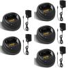 5-Pack CP200 CP200d Charger WPLN4137 for Motorola CP200 CP200d CP150 CP180 PR400 DEP450 NNTN4851 NNTN4496 NNTN4970 NNTN4497 WPLN4138 Rapid Charger view 1