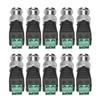 ZAWELIYO 10Pcs Green BNC Male Connector Terminal CCTV Video Balun Camera,no Need Soldering for Security Systems view 1