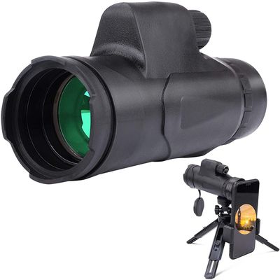 DirectNine Basics Portable Monocular Monocular Telescope 10x42 High Power Waterproof BAK4 Prism Monocular with Phone Holder & Tripod for Bird Watching Camping Travelling Wildlife for Adult Bird