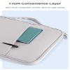 8-13 Inch Tablet Carrying Case, Padded Protective Bag Travel Sleeve with Smart Accessories Organization for Tablets/iPad (White, 12.9-13 inch) view 2