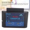 ASHATA MS to MD Game Card Converter, Game Writer Card Converter, MS to MD Converter Game Video Cassette Converter for 5 3 2 for Mega Drive for (Black Transparent) view 2