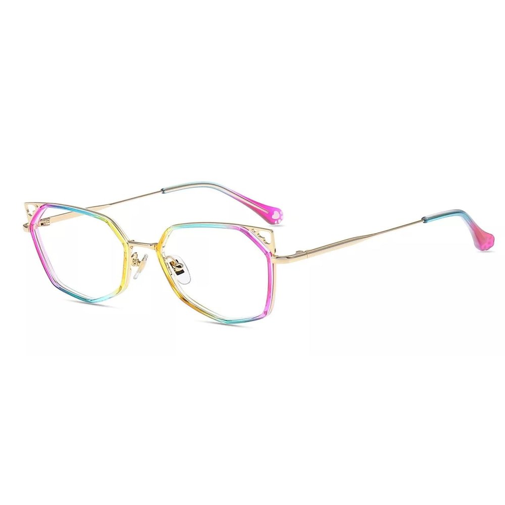 Firmoo Women Cat Eye Blue Light Reading Glasses 0.5, Stylish Cateye Computer Reading Glasses, UV400 Protection, Multicolor