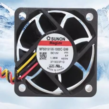 AJSWISH 12V 1.38W 5015 Cooling Fan For MF50151VX-1000C-G99 Fan, 50x50x15mm, Desktop Compatible