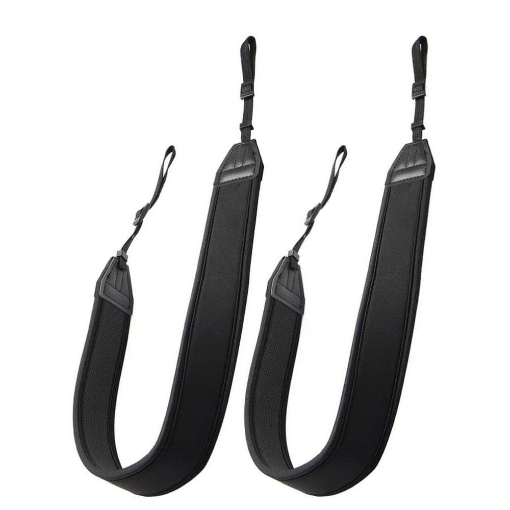 Homoyoyo 2pcs Wide Camera Strap Neck Shoulder Lanyard Soft Design for Photographers Versatile Carrying Styles for Mirrorless Cameras
