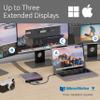 Kensington AD220S3 Dual Display Dock for Any MacBook M1/M2/M3/M4 (Software Driver Download Required); 85W Passthrough Charging (K31343WW) view 3
