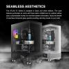 GAMDIAS ATX Mid Tower Computer Case with Tempered Glass, Gaming PC Case w/Temperature Display LCD & 3X 120mm ARGB Fans, Support Up to 5X Fans, 240mm AIO/Radiator, 340mm GPU/VGA, 160mm CPU Air Cooler view 2
