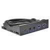 Jesscasday USB Front Panel Extension USB 3.0 + USB 19PIN Extension Front Panel 10Gbps Super Speed Extension Front Panel for 3.5" USB 3.0 Hub Splitter USB Extender view 3