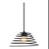 DXYC Geometric Iron Art Chandelier for Child's Study Room, Industrial Style Hollow Spiral Pendant Light, American Style Retro Creative Black Ceiling Hanging Lamp for Study Room, Bedside, Bar view 1